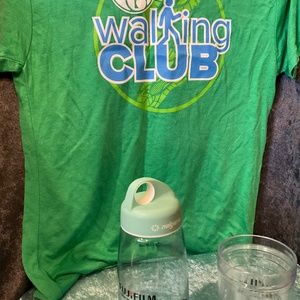 Fuji Fit Walking Bundle Water Bottles and Soft T-Shirt, NWOT